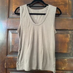 a new day Taupe Tank Top